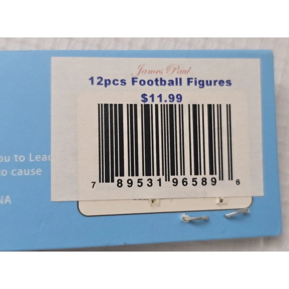 Lot of 2 Football Figures James Paul Toys Cake Decor Toppers  24 Total